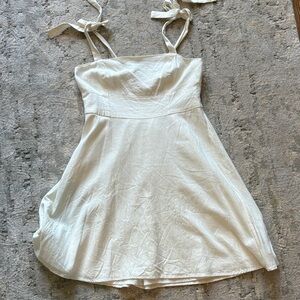 Gianni Bini White Tie-Strap Sundress